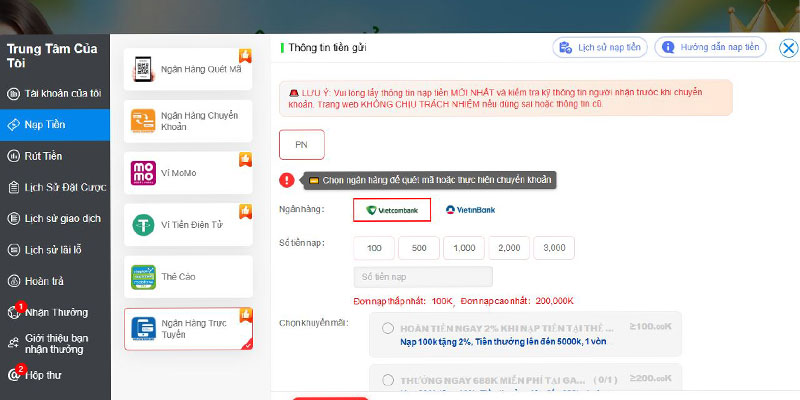 Nhờ quy trình tinh gọn này, việc nạp tiền tại Gi8 trở nên dễ dàng và cực kỳ nhanh chóng!