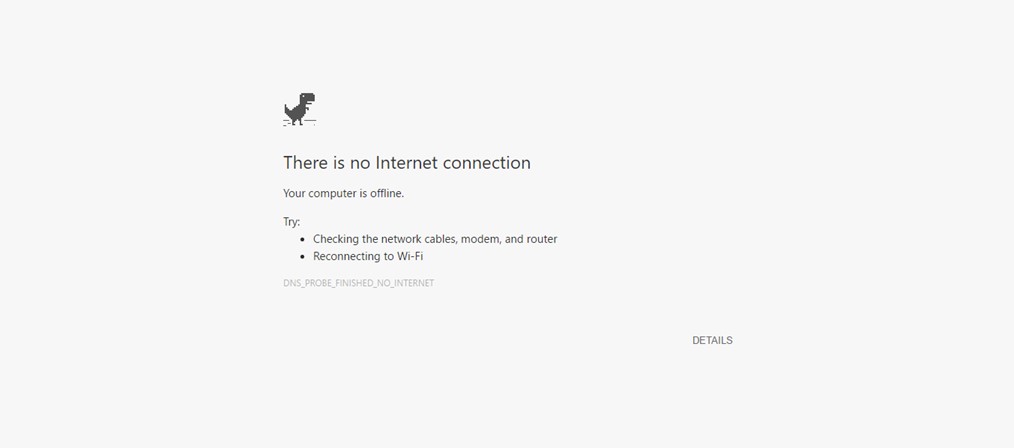 No internet