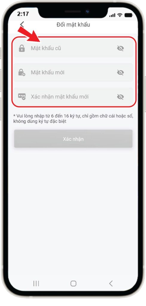 Reset mật khẩu Gi8