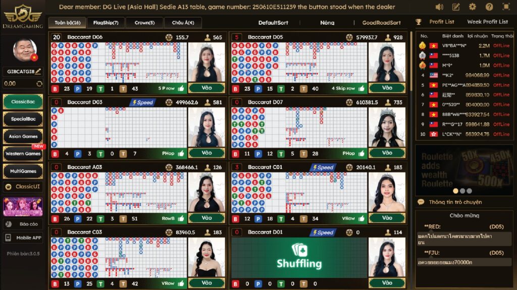 Sảnh DG Live Casino Gi8