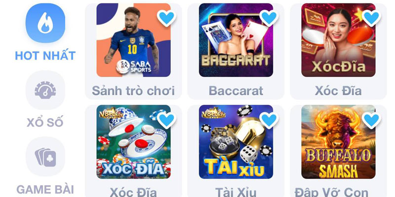 Người chơi có thể thỏa sức trải nghiệm từ cược thể thao, casino trực tuyến, bắn cá đổi thưởng,...