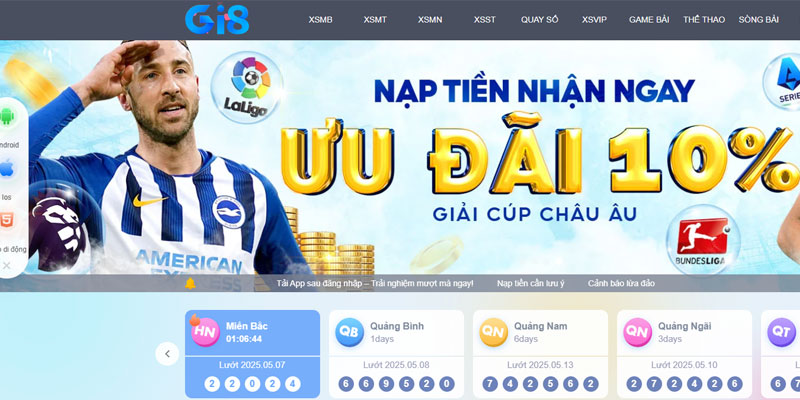 Thể thao Gi8 còn là môi trường lý tưởng giúp người chơi nâng cao hiệu quả và trải nghiệm.