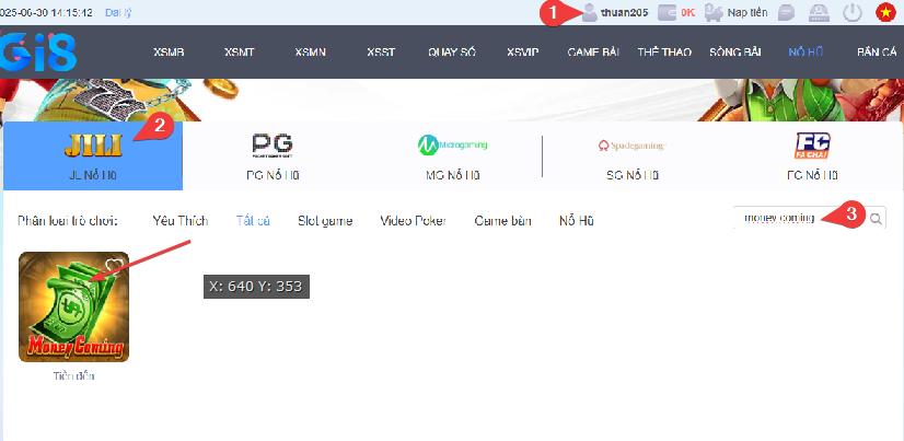 Các bước tìm money coming dễ dàng