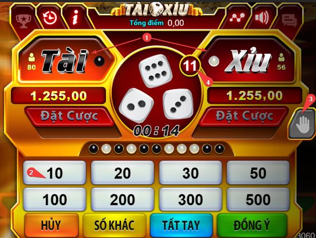 Cách đặt cược và luật chơi trong nổ hũ tài xỉu
