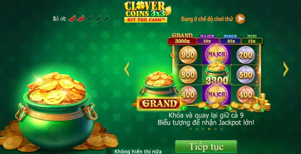 Clover coins slot game