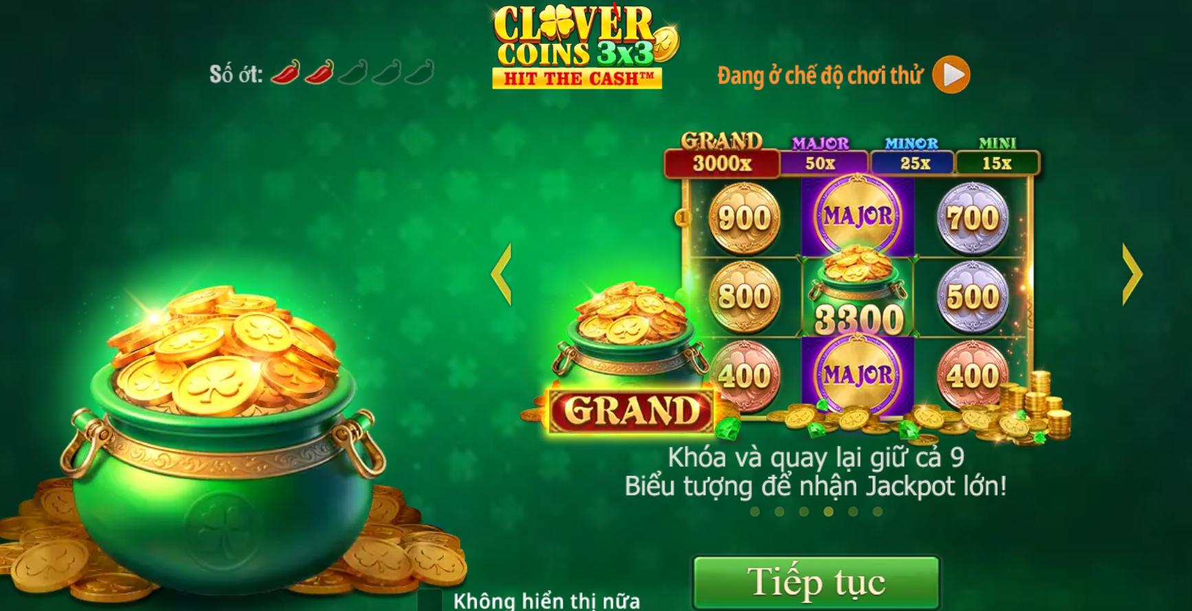 Clover coins slot game