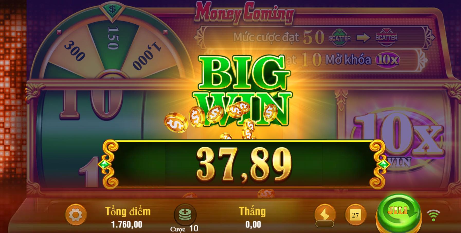 Cơ chế thắng cược tại money coming,
