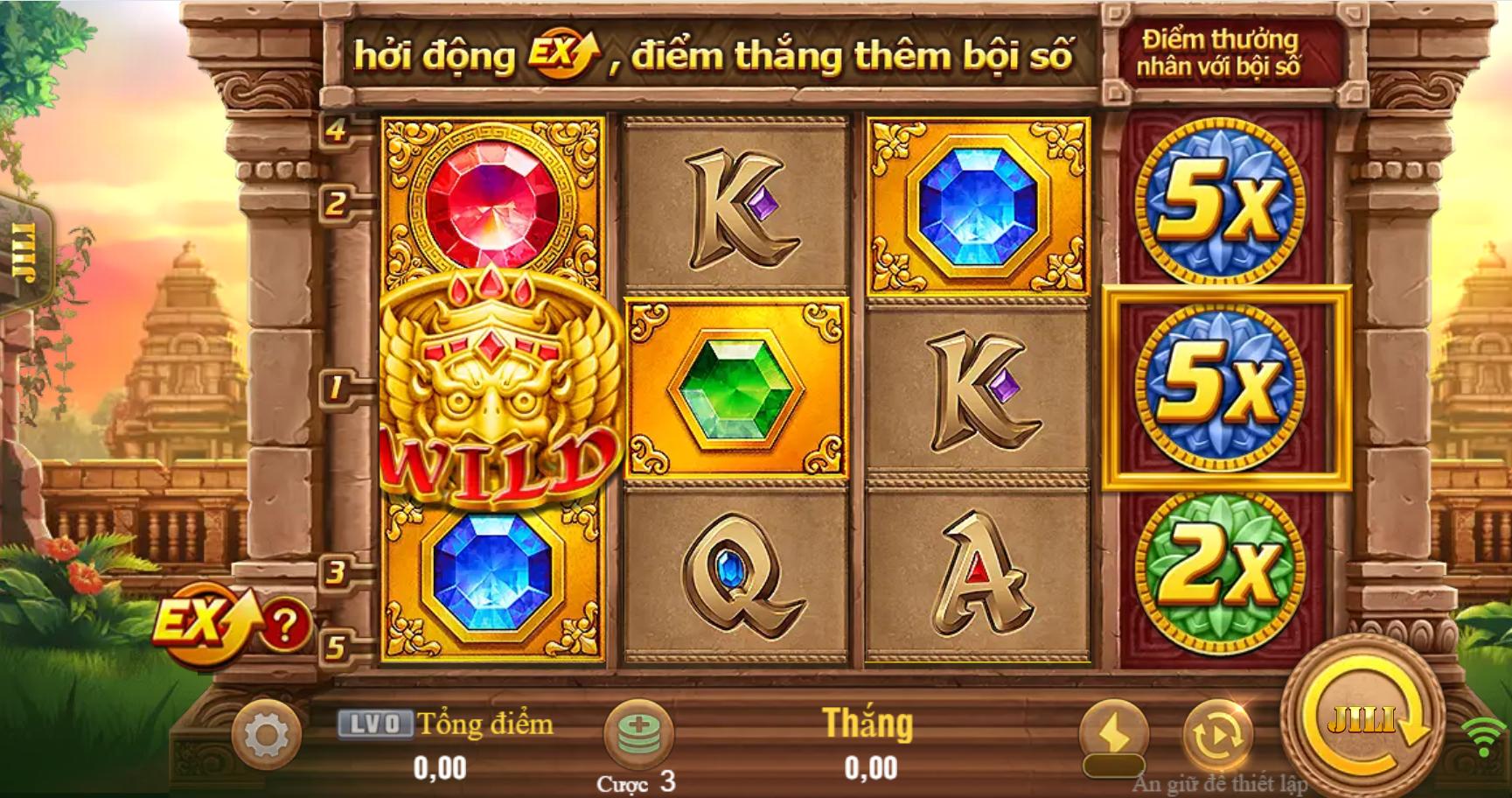 Giao diện chơi Fortune Gems