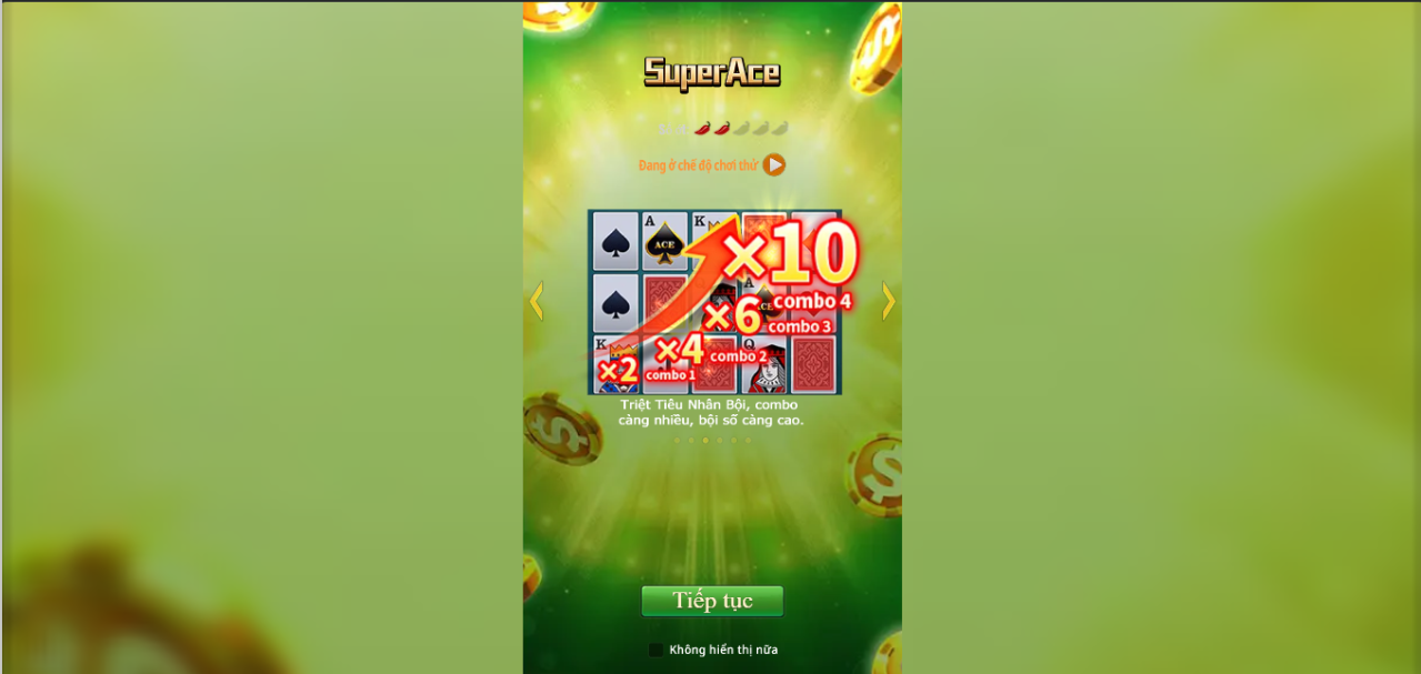 super ace giao diện