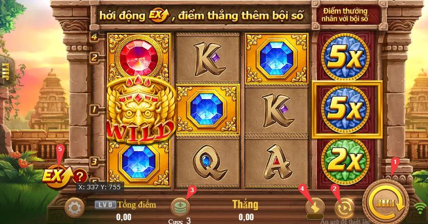Tính năng thường xuyên sử dụng khi chơi Fortune Gems