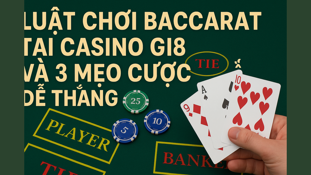 Hướng dẫn luật chơi Baccarat và các mẹo cược hiệu quả tại GI8