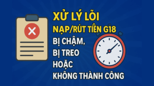 Cách khắc phục các lỗi thường gặp khi nạp và rút tiền tại GI8