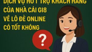 Dịch vụ hỗ trợ khách hàng nhà cái Gi8 về lô đề online